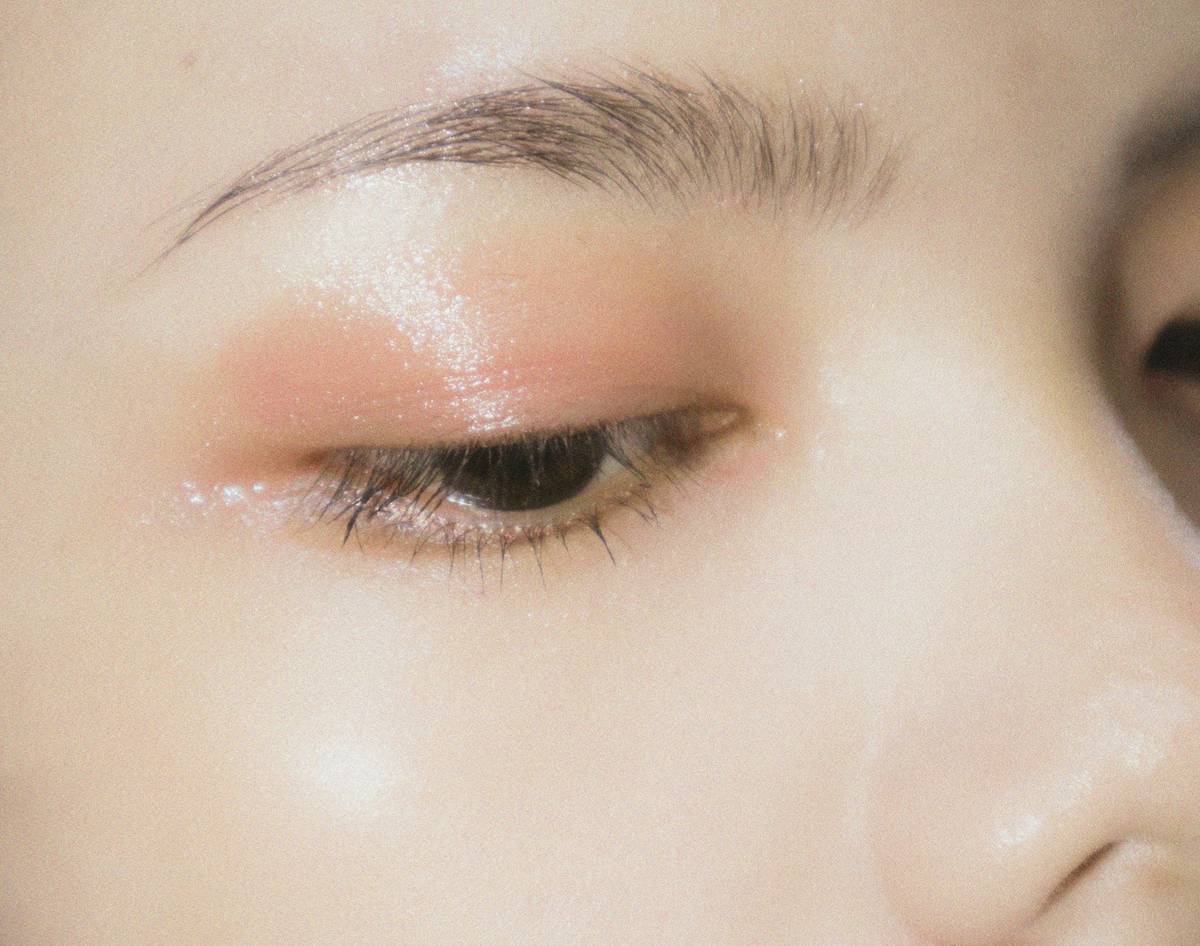 Close-up of ultimate makeup glam look showing seamless transition from matte foundation to radiant cheek highlight